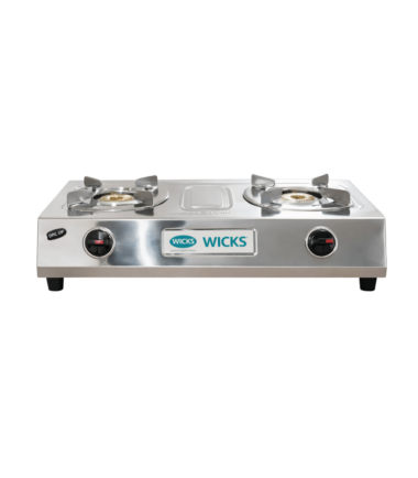 Wicks 2 Burner Stainless Steel Gas Cooker
